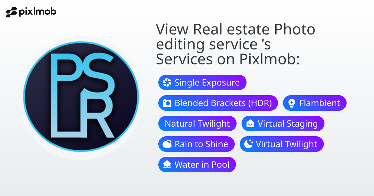 Real estate Photo editing service | Pixlmob